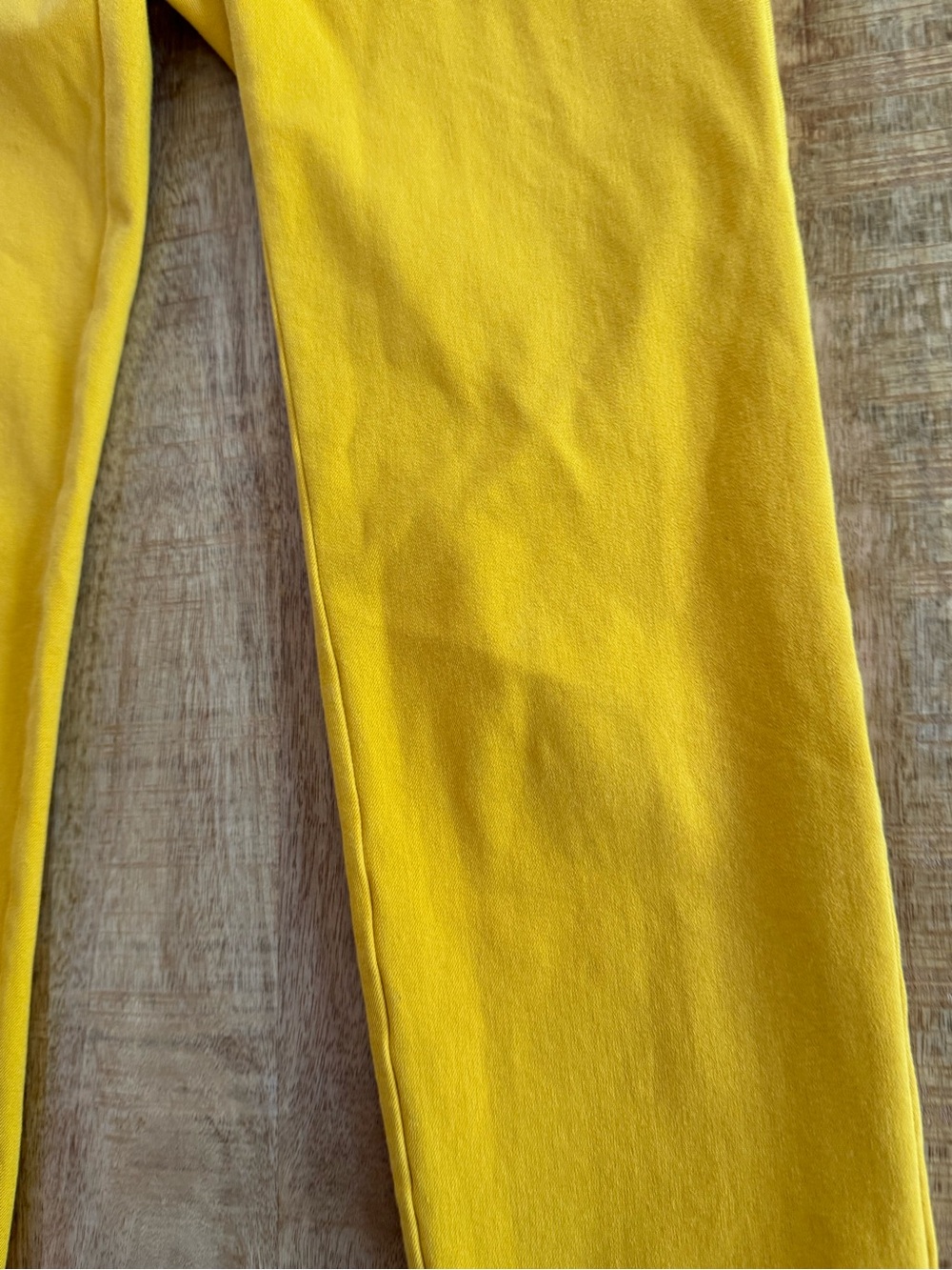 Game Day Gold Mustard Yellow Ankle Pants Size 2 Steelers Packers Tailgate Style - Picture 5 of 12